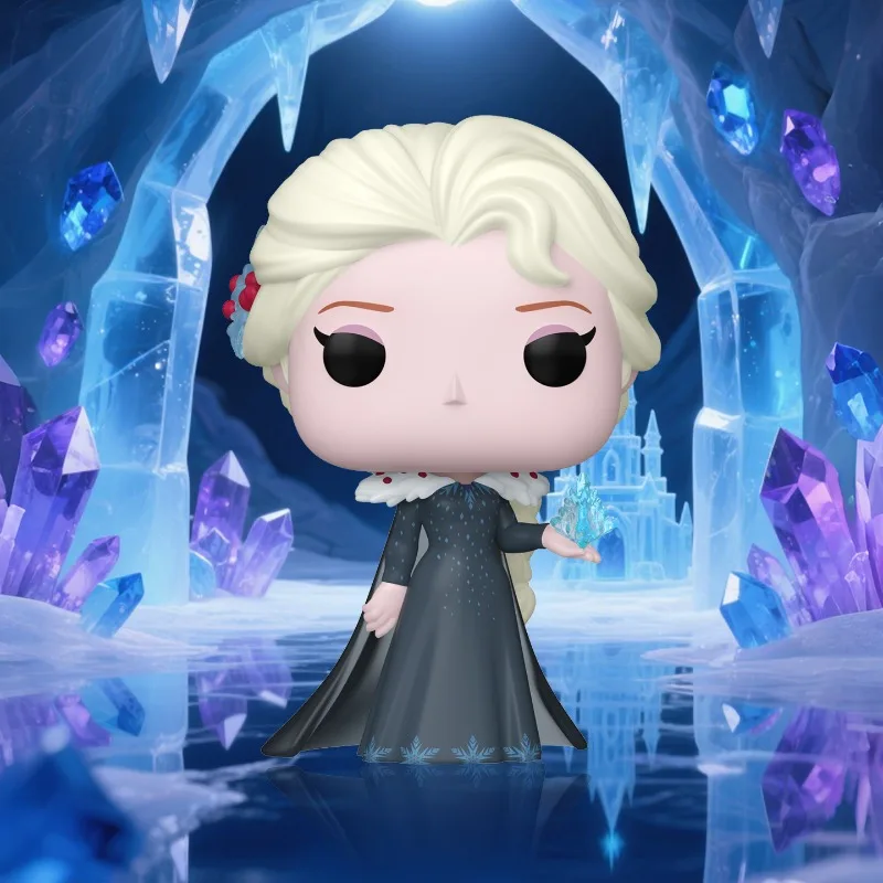 Funko POP Original Disney Anime figura Elsa 1617 figuras de acción de juguete para niños niñas regalo adornos de modelos coleccionables
