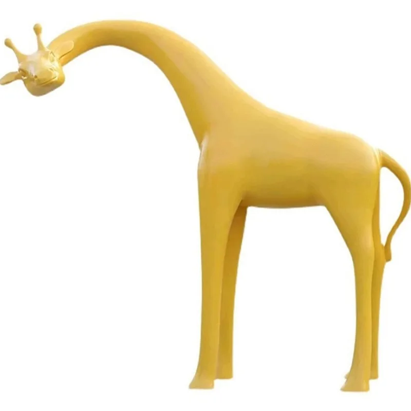 

FRP sculpture giraffe children's entertainment and leisure area ornament
