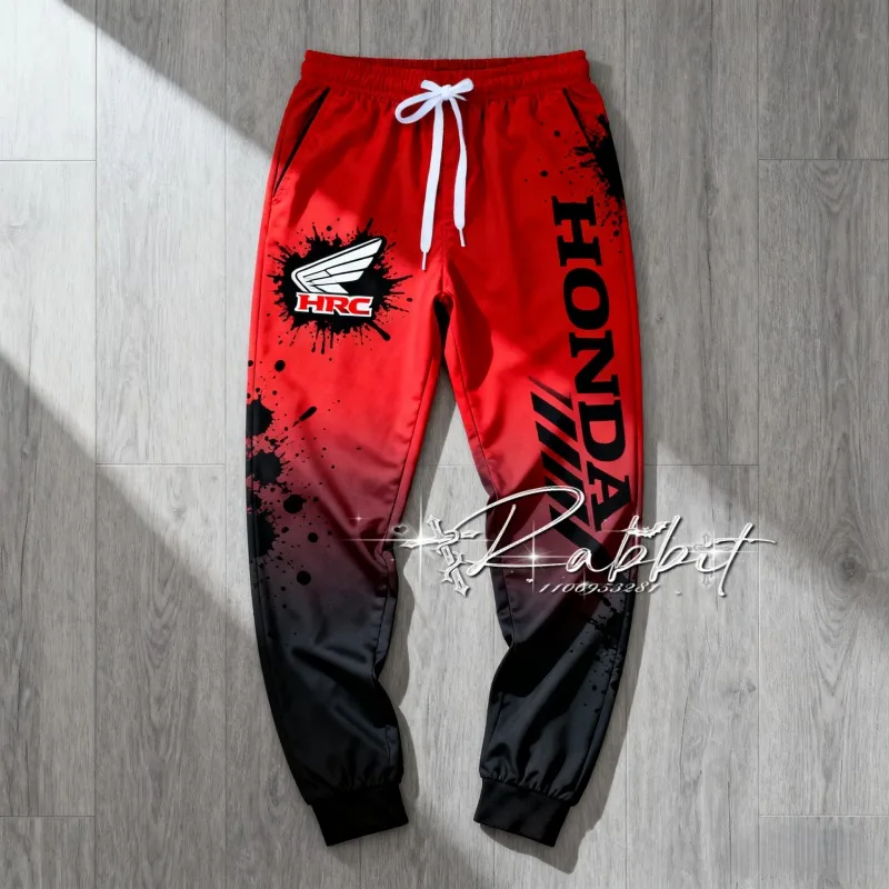 

2025 New Honda Racing Team Outdoor Cycling Enthusiasts Sunscreen Quick Drying Pants Men's Motorcycle Racing Fashion Pants
