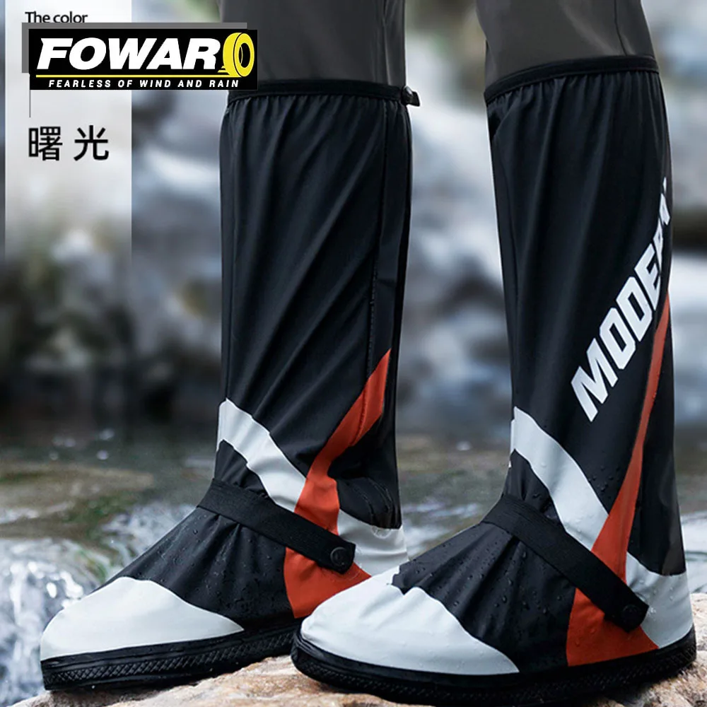 

Non-slip Foot Cover Men New Riding Motorbike Rain Shoe Covers Storm Waterproofing Waterproof Wear Motorbike Tall Rain Shoes