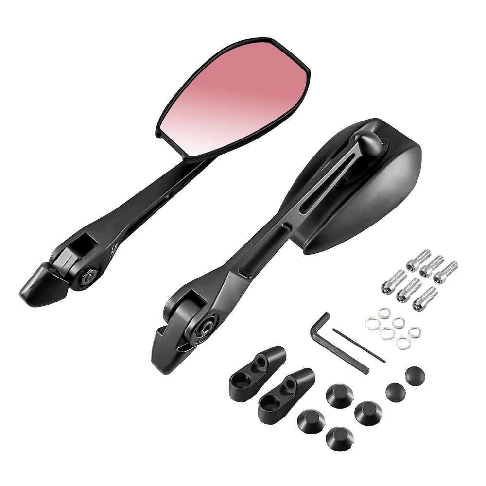 

Motorcycle Retro Black Rearview Mirrors 1 Pair Scooter Moto Motor Universal Rear View Mirror Motorbike Refit Fashion Mirrors