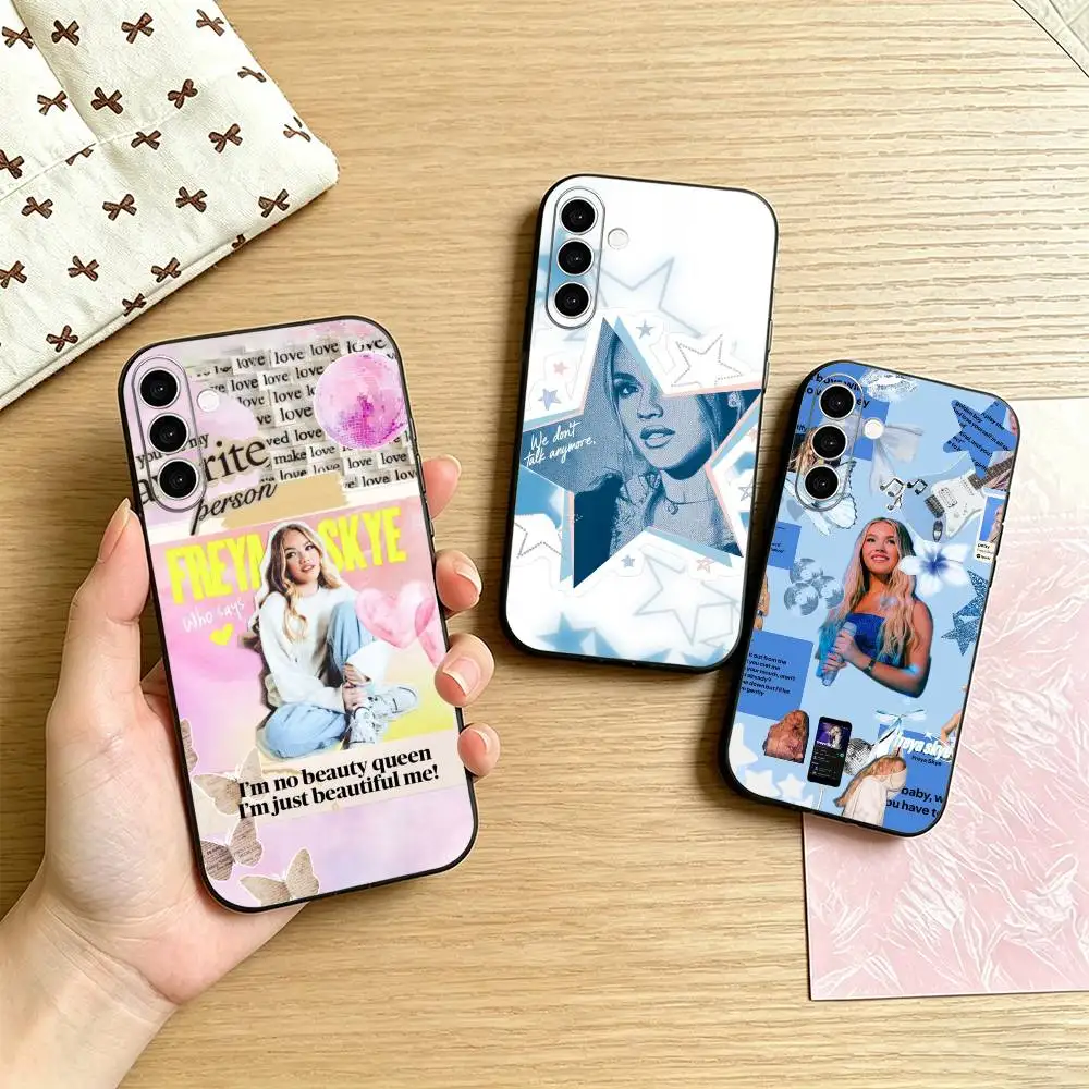 F-Freya Skye Singer Phone Case For Samsung Galaxy A73,A72,A71,A70,A53,A52,A51,Others Soft Black Cover
