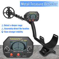 New Protable TC-220 metal detector with 5 modes - smart screen+long-lasting battery life, jewelry/all metal/precise positioning