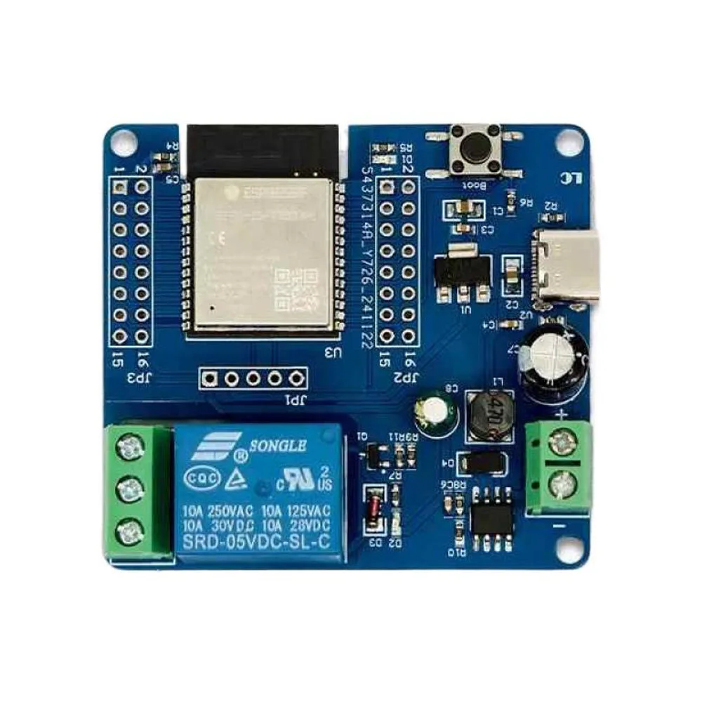 SP32-C6 módulo de relé único DC5-60V placa de relé suporte matéria wifi6 bluetooth5.3 zigbee3.0 thread1.3 para dispositivos domésticos inteligentes