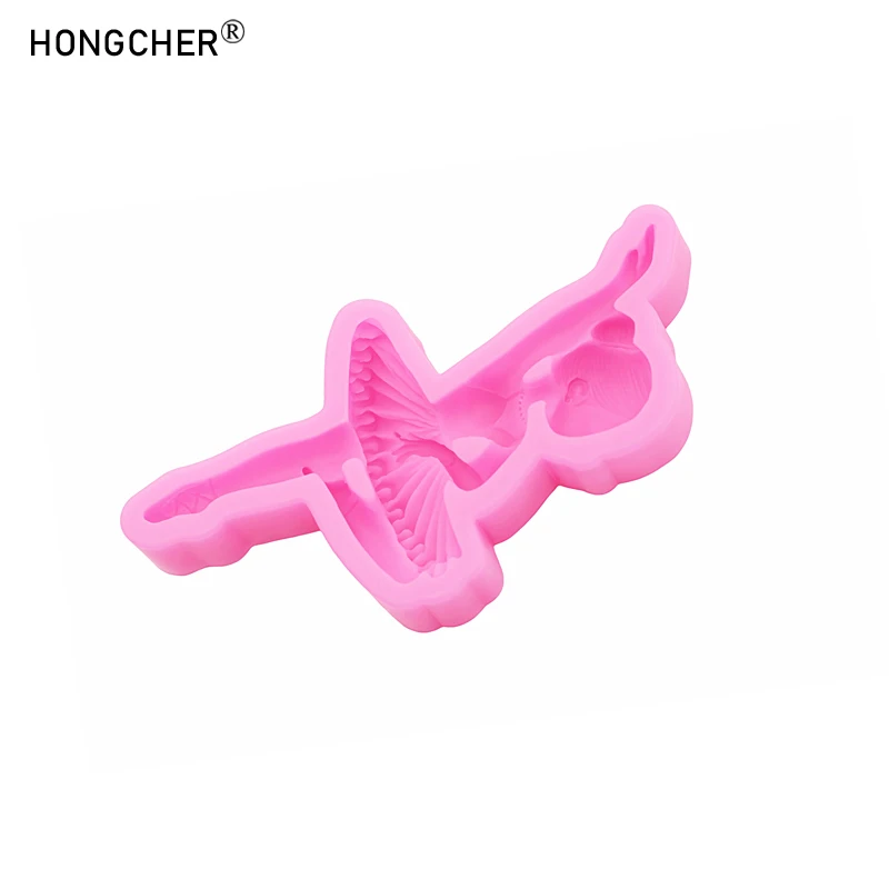 Ballet Girl Silicone Mold Chocolate Cake Baking Tools DIY Handmade Art Clay Refrigerator Sticker Making Molds view 5