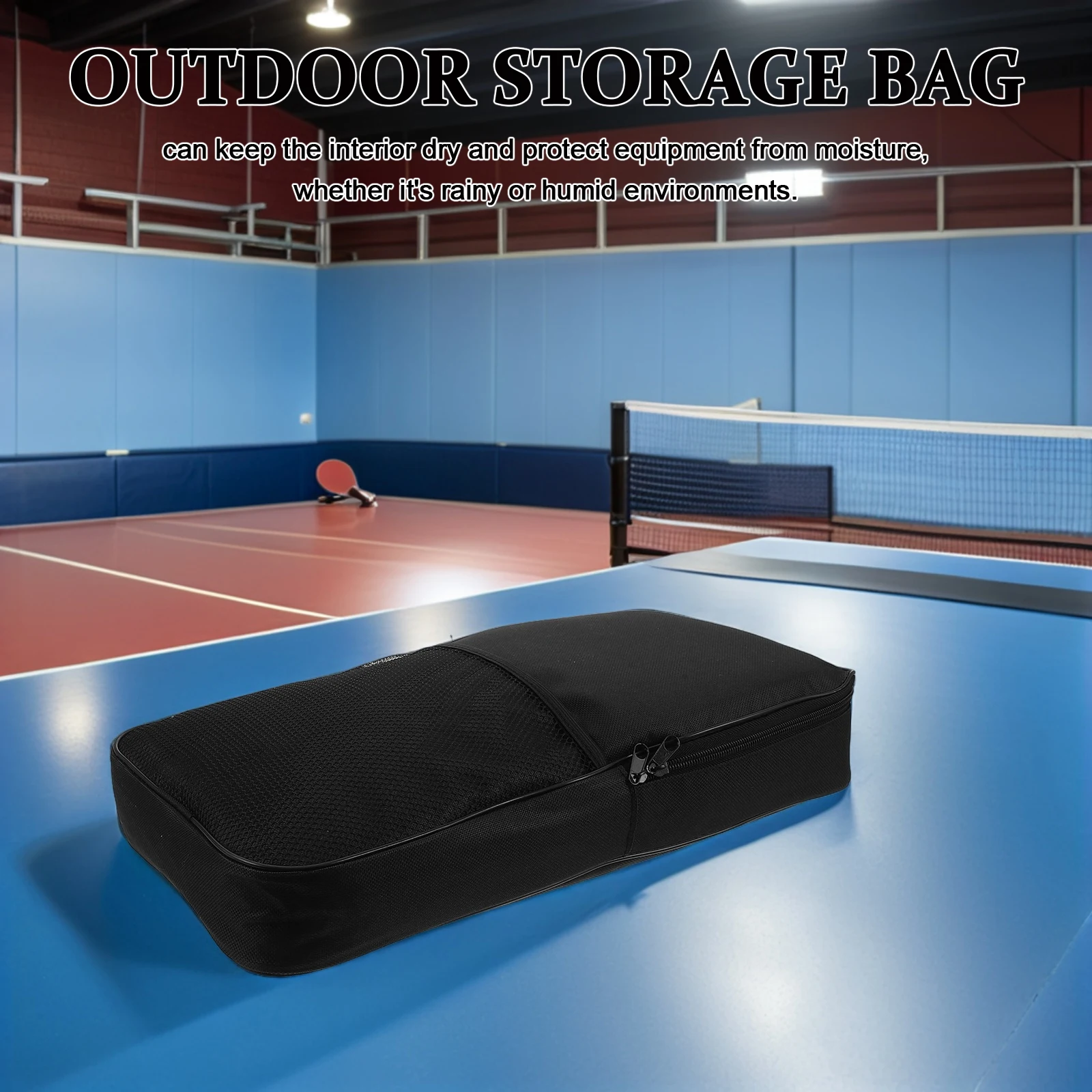 حقيبة مجداف Pickleball ذات سعة كبيرة وأكمام مقاومة للماء لمضربين و4 كرات مقاومة للصدمات ومقاومة للاهتراء في الهواء الطلق