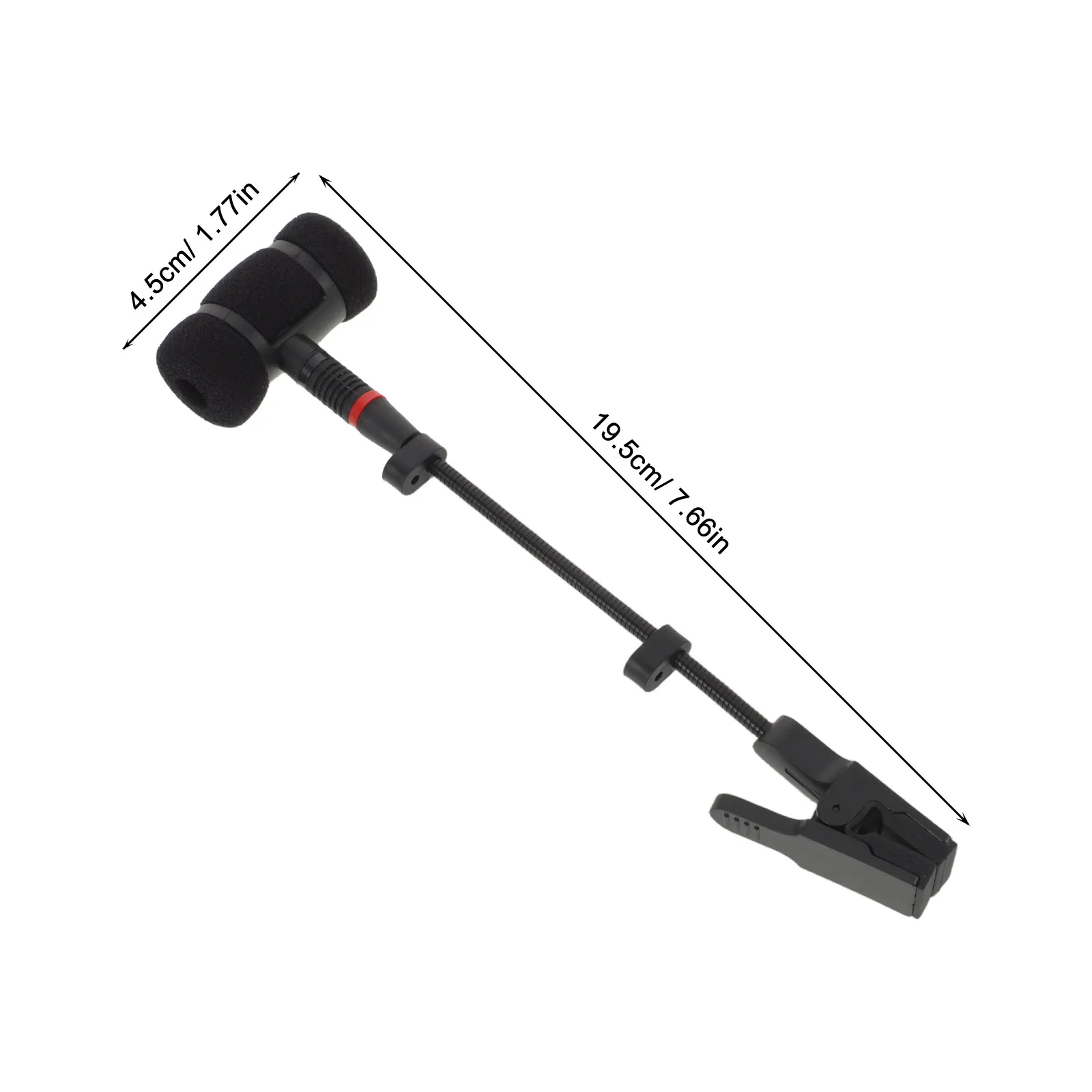 Adjustable Sax Mic Clip Wireless Microphone Holder Clamp Shock Absorbing for Live Shows Studio Recording Instrument Accessories view 2