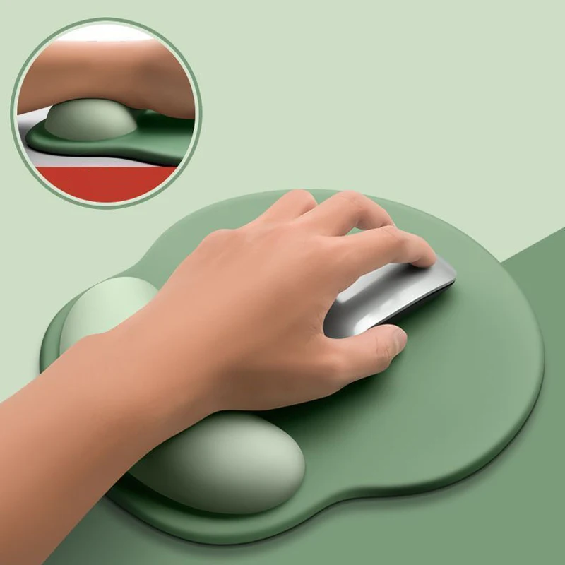 Computer Game Mouse Pad Environmental Milk Silk Fabric + Plastic Bottom + Memory Foam Ergonomic Mousepad for Office Accessories