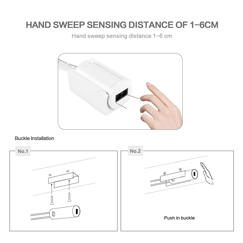 Interruptor inteligente con Sensor de Mano Ir, Conector de onda de mano para tiras Led, 60W, cc 12V/24V, RISE-5A