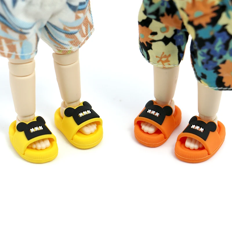 HOUZIWA GSC 1/12 1/6 BJD Doll Slippers OB11 Doll Shoes