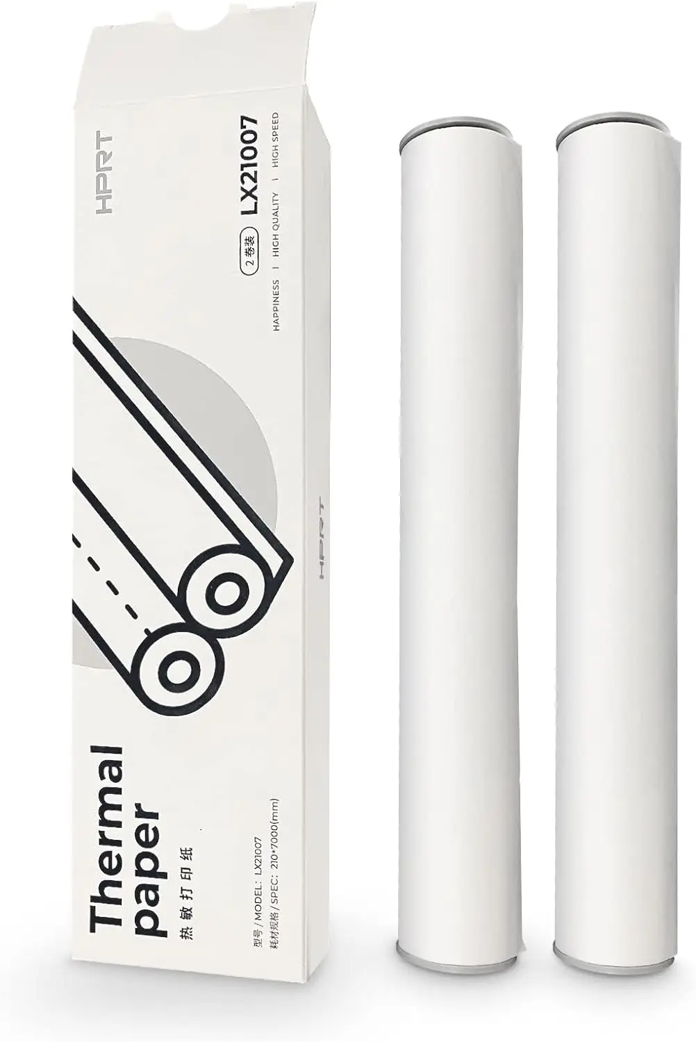 

A4 Thermal Paper Roll 2-Pack, 8.3 Inches Wide for Portable Printers (2 Rolls | 8.3''x23')