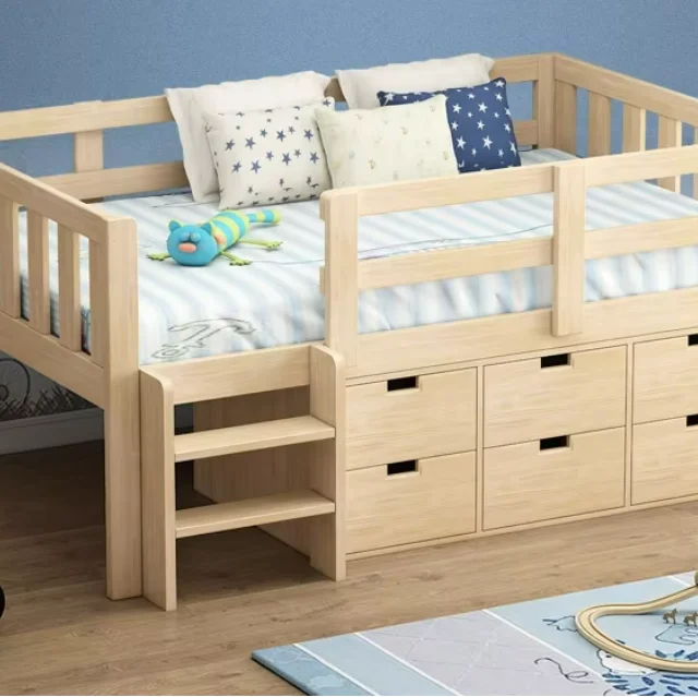 Fabrik Preis Modernes Design Kinder Schlafzimmer Möbel Set Massivholz Kinder Hochbett Lagerung Kinder Etagenbetten Holz Kinder Schlafzimmer