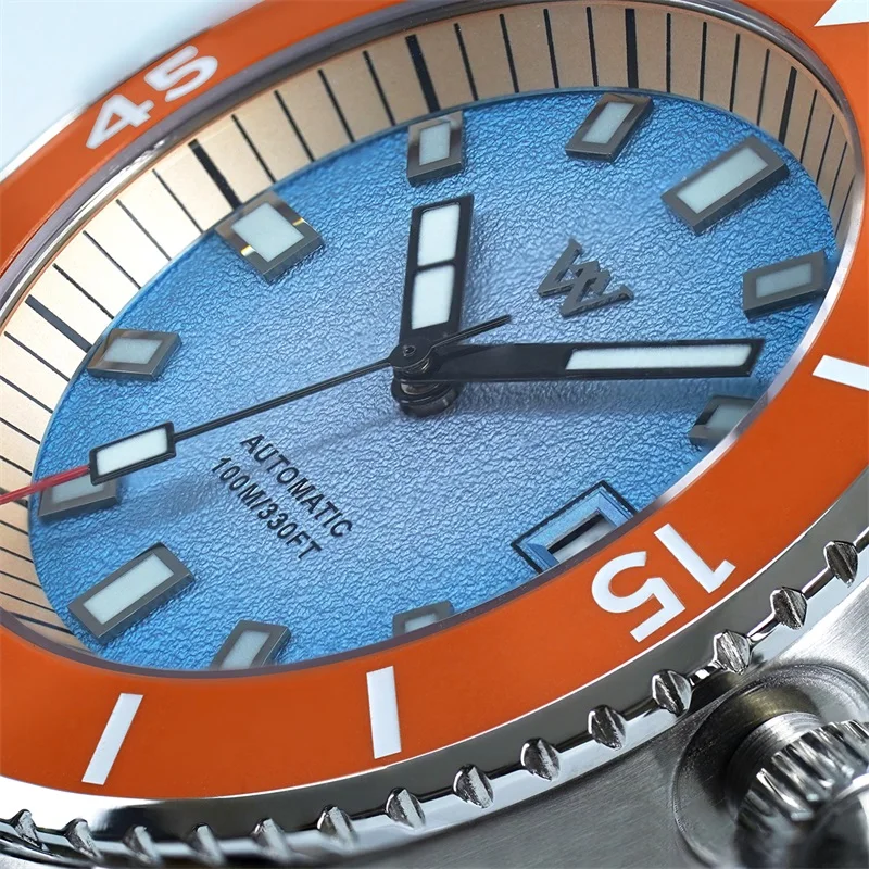 WM Watch Automatic Mechanical Dive Watch Men Ceramic Bezel Sparkle Grain Gradient Dial AR Coated NH35 Welly Merck Watches WM212 - Image 2