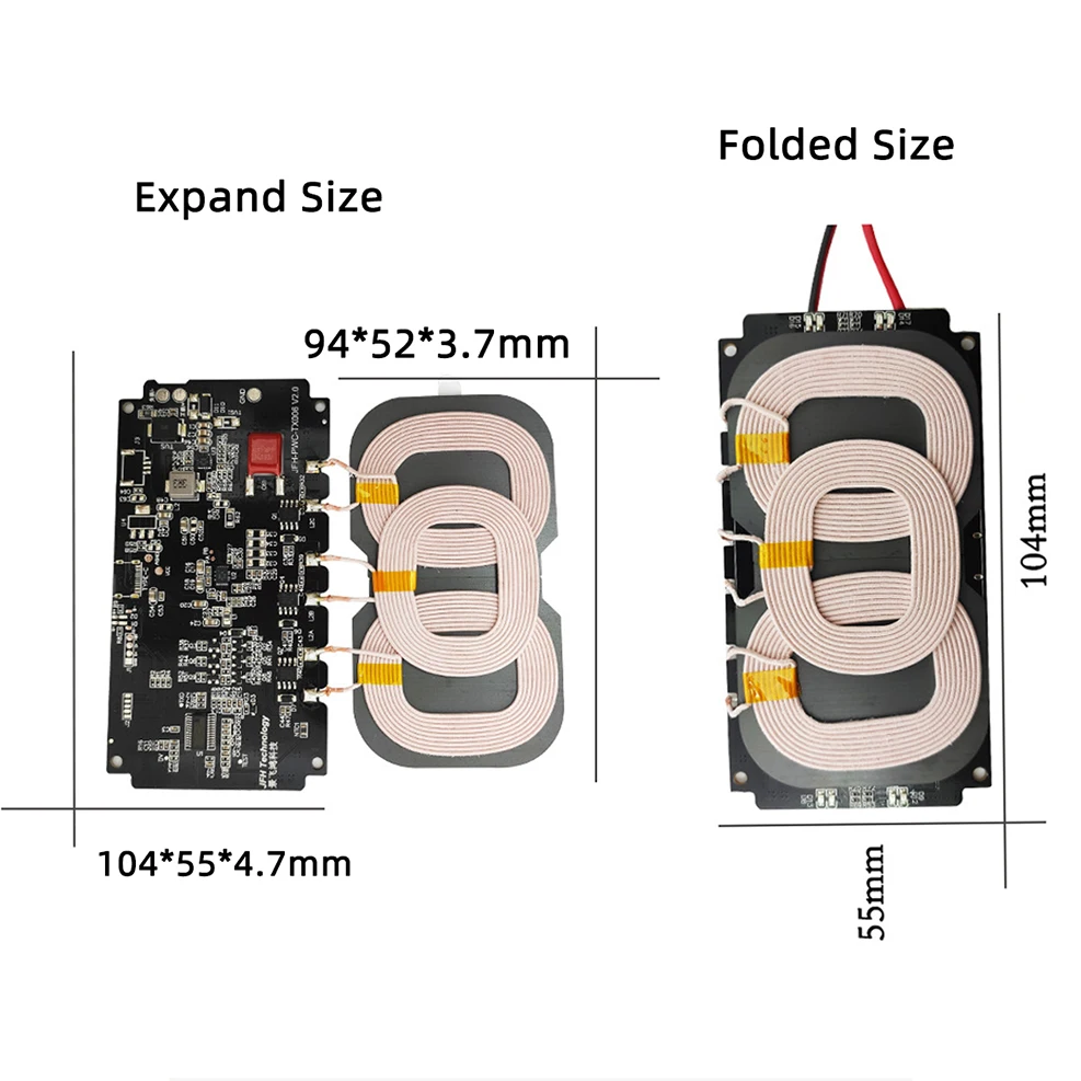 12V DIY Universal Qi Wireless Car Charger Standard PCBA Circuit Board Accessories Fast Charging For iPhone Samsung xiaomi huawei