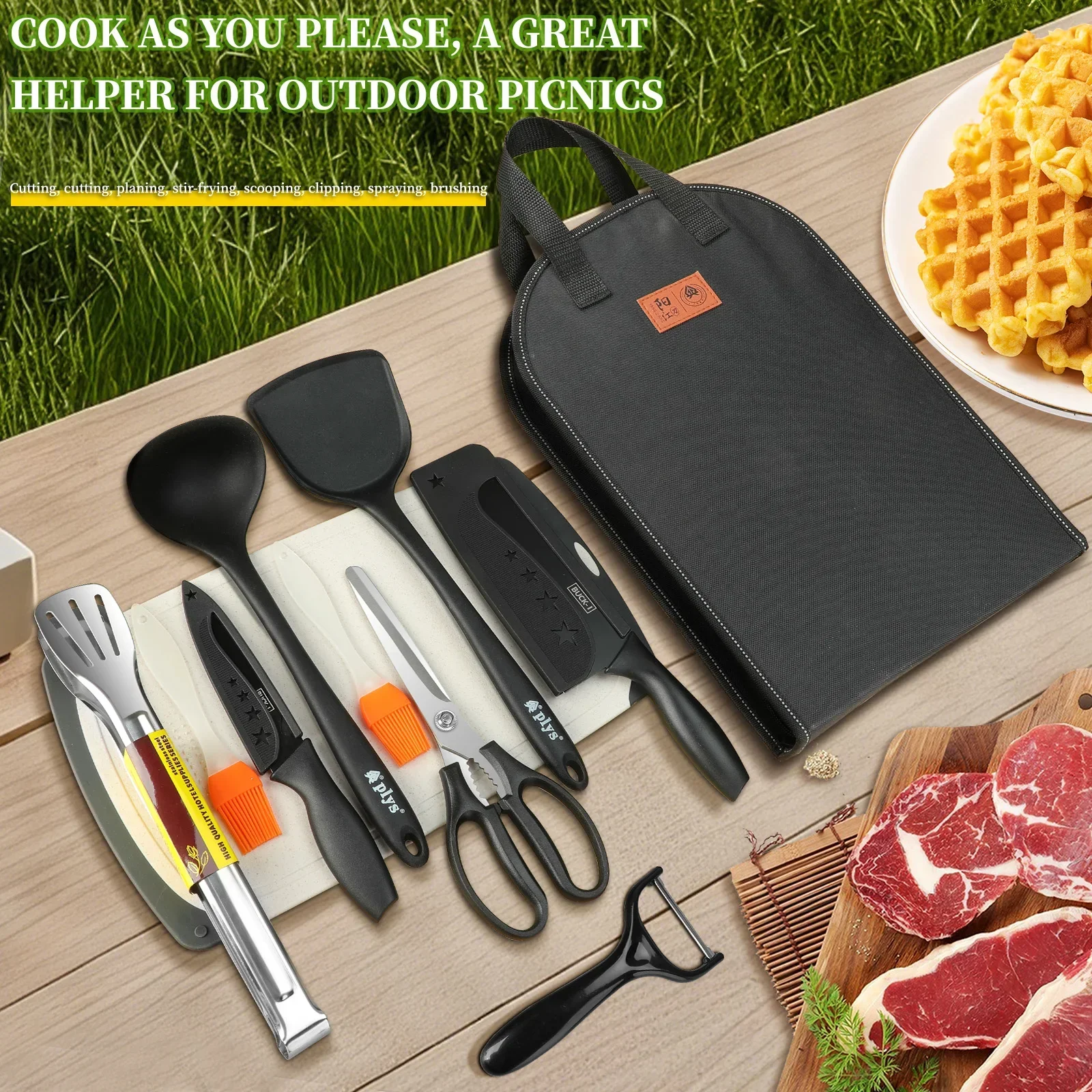 Tragbares Outdoor-Utensilien-S – Camping Cooking And Dining Set Bewertung und Preis