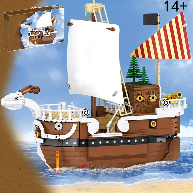

1048Pcs Going Merry Pirate Ship Model Buiding Blocks Bricks Sailboat Toys for Children Boat Gifts for Kids Birthday Set for You