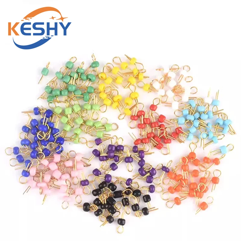 

10pcs Ceramic Gold Plated Copper Solder Probe 1.0-1.8mm PCB Circuit Board Test Pin Point Bead Ring PCB test Point THM Bead