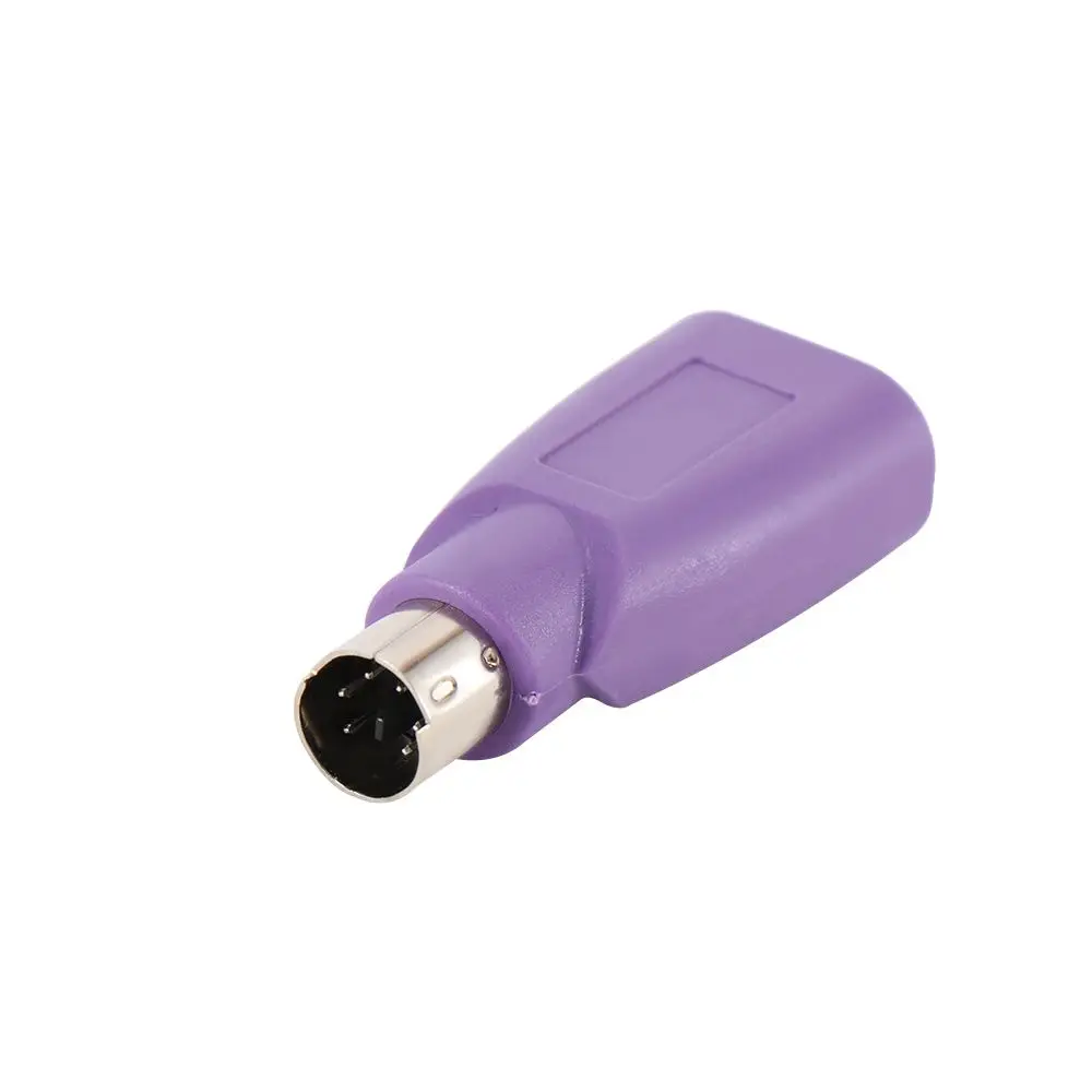 Langlebiger PVC PS2 Male Mouse USB Female Computer Adapter Connector Converter