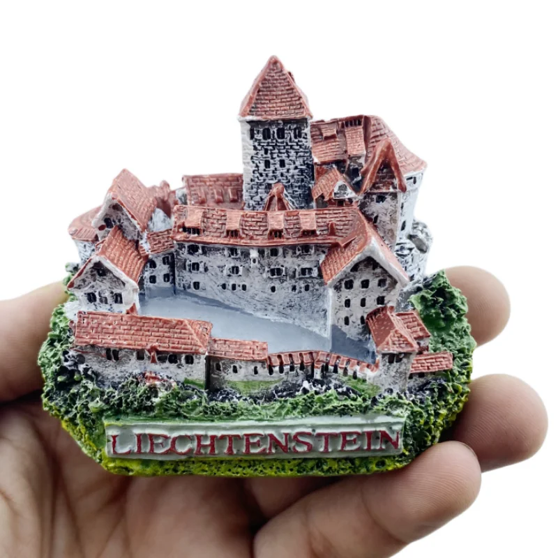 Liechtenstein Vaduz Castle 3D Resin Handicraft Souvenirs Building Desktop Ornament Indoor Table Home Decoration Accessories Gift
