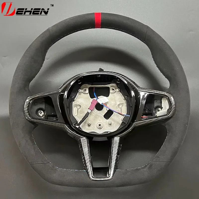 

Модернизированный кожаный автомобильный руль для BMW G01 G02 G08 G05 G06 G07 G30 G32 G15 G16 F90 F95 F96 F97 F98 M5 M8 Автомобильные аксессуары