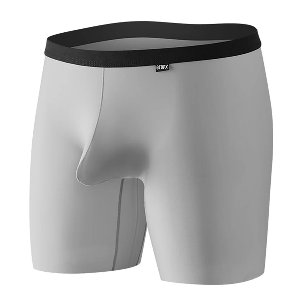 Summer Men Ice Silk Low Waist Briefs Underwear Shorts Underpants Panties Thin Elastic Sports Bike Shorts Underpants