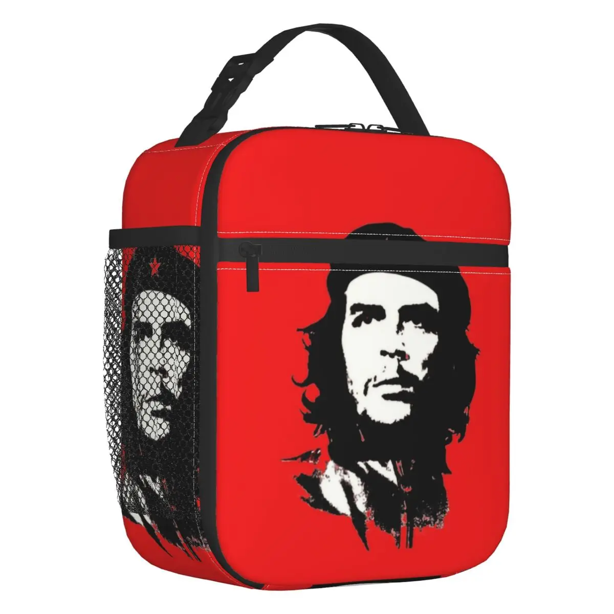 

Che Guevara Insulated Lunch Bag for Women Leakproof Cuban Revolution Cooler Thermal Bento Box Beach Camping Travel