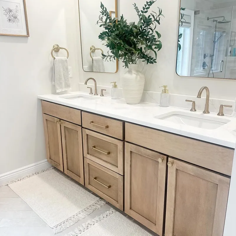 Medieval Log Bathroom Cabinet Combination Japanese Retro Solid Wood Washbasin Toilet Custom Floor Wash Basin