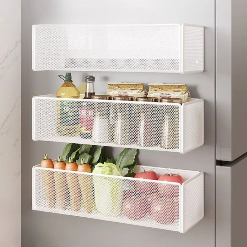 Magnetic Storage Rack Refrigerator Outer Magnet Multi-Function Hanging Shelf Household Practical Simplicity Organizer Shelves