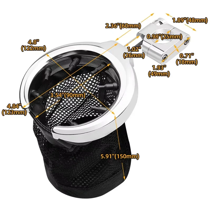 

Motorcycle Handlebar Cup Drink Holder For Davidson Sportster Dyna Softail Road King Motorcycle Accessories