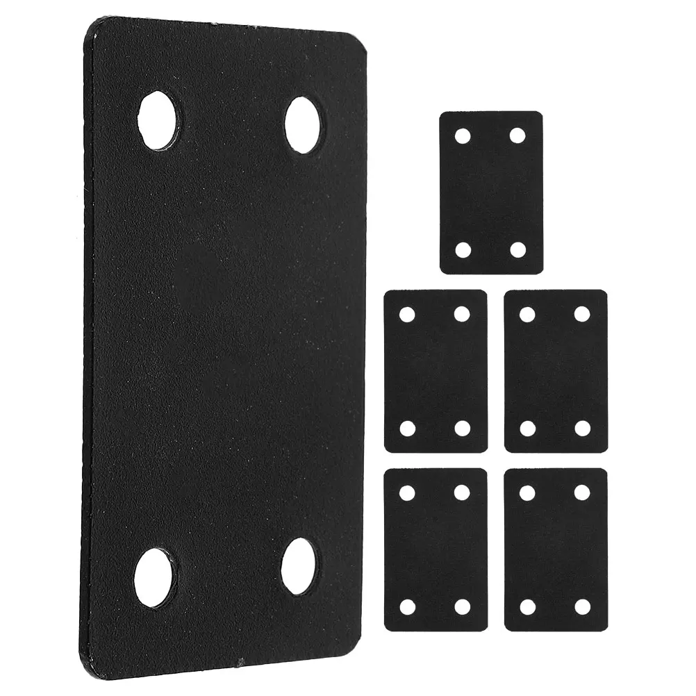

6pcs Stainless Steel Straight Brackets Flat Joining Plates For niture Repair Fixing Mending Wood Support Load-Bearing