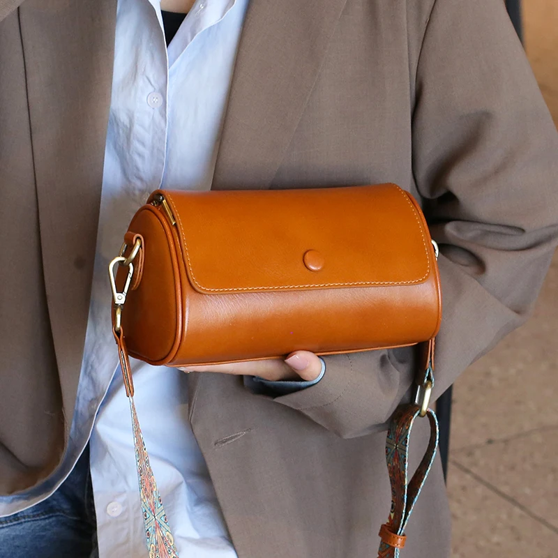 

Women's Cow Genuine Leather Shoulder Bag Female Luxury Designer Classic Handbags Ladies Soft Retro Crossbody Underarm Bags Purse