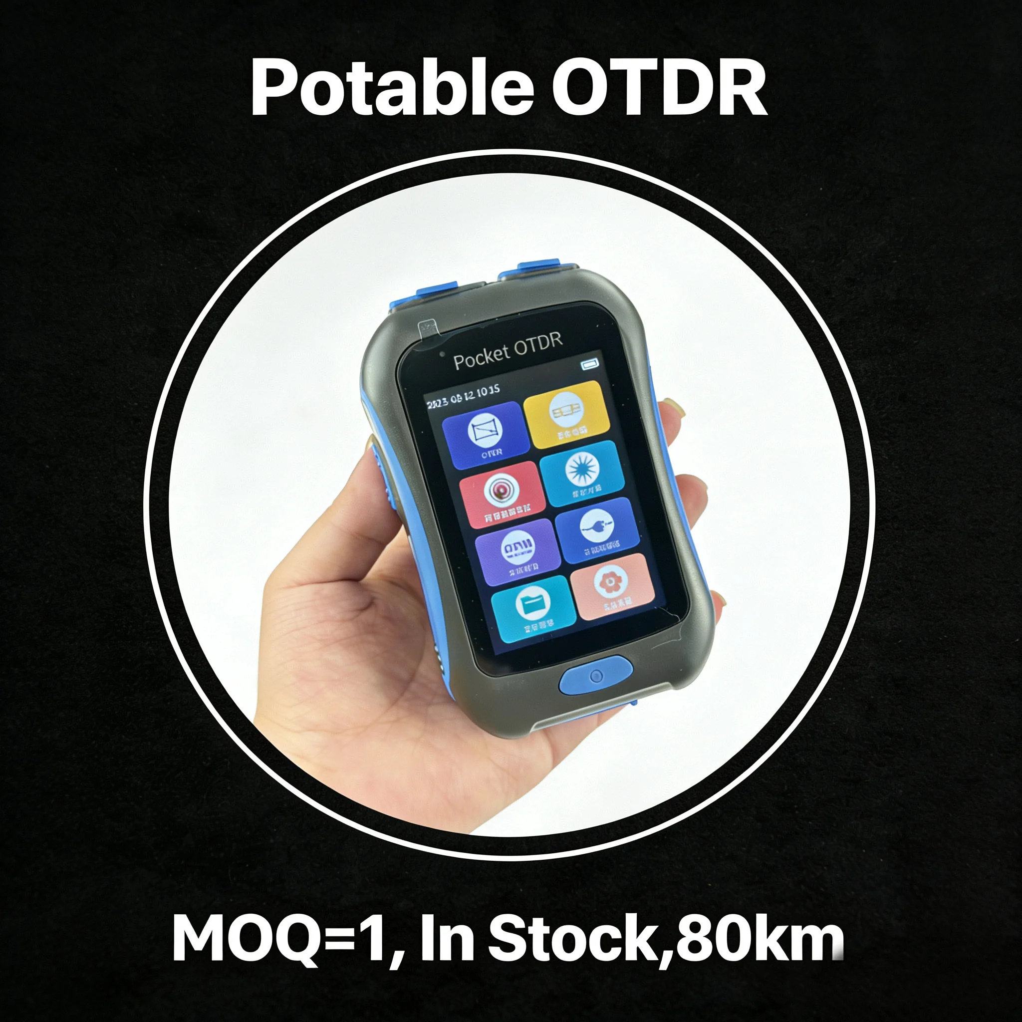 OTDR Portátil WF2900, Reflectómetro Óptico en el Dominio del Tiempo (OTDR) con Conector FC, Mini OTDR