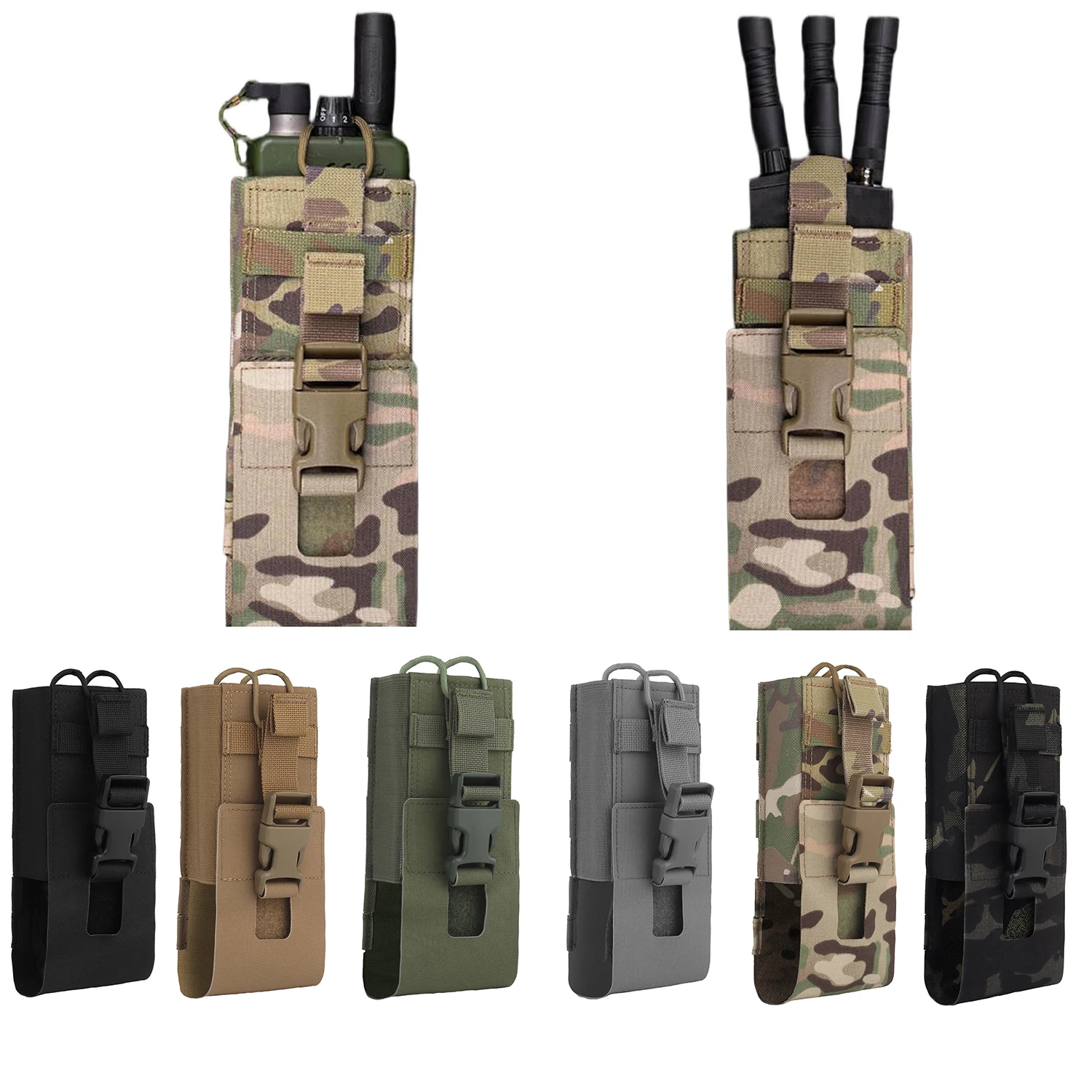 Funda radio táctica Poseidon Defense MOLLE ajustable ligera