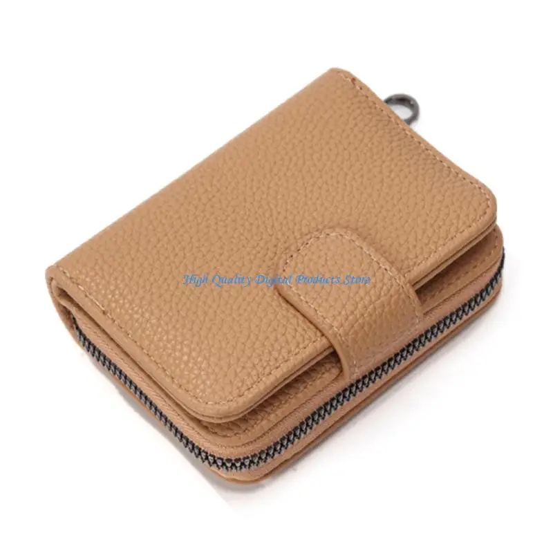 U2JE Waterproof Leather Card Wallet Large Capacity Travel Purse Card Organiser Case