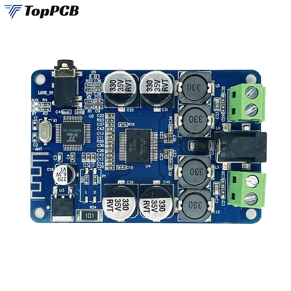 TDA7492P 25 Вт + 25 Вт беспроводной Bluetooth 4,0 цифровой усилитель мощности плата двухканальный стереоусилитель постоянного тока 12 В 24 В для динамика сабвуфера