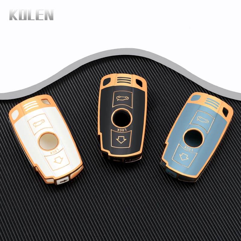 TPU Car Remote Key Cover Case Shell Fob For BMW 1 3 5 6 7 Series E90 E91 E92 E60 X5 X6 E61 E70 E71 E87 E88 E89 Key Protection