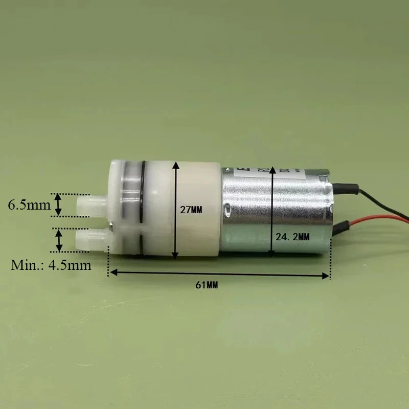 

12V DC Electric Water Diaphragm Pump Self-priming 3.8Bar Pressure 1300ml/min Flow Mini 370 High Pressure Pump