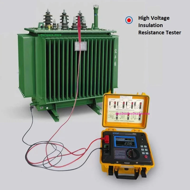 ETCR3500 ETCR3500B High Voltage Insulation Resistance Tester 5KV 10KV 5TΩ Digital Earth Resistance Multimeter RAMP FR DAR Mode