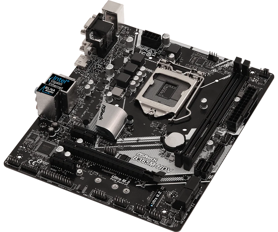 ASROCK B365M-HDV Motherboard LGA1151 Intel B365 DDR4 64GB For i7