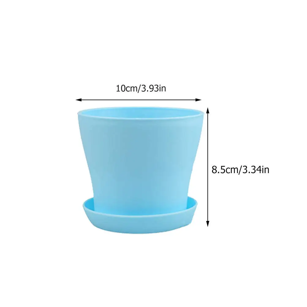 8Pcs Succulent Flower Pots Premium Plastic Plant Nursery Planters Desktop Balcony Garden Flower Planters Plant Pot