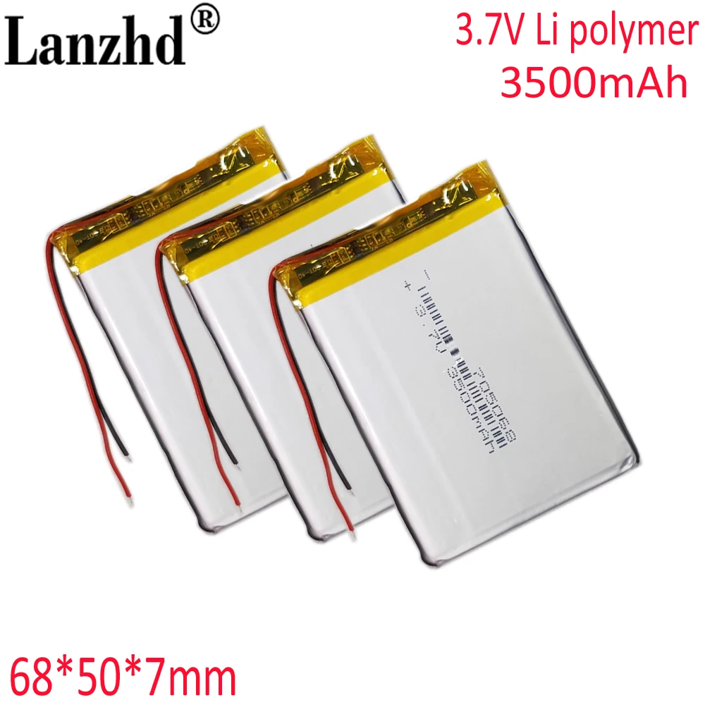 3.7v 3500mah Lithium Polymer Battery With Board For RG35XX Pda Digital Products 705068 705070 706070 755070 Battery