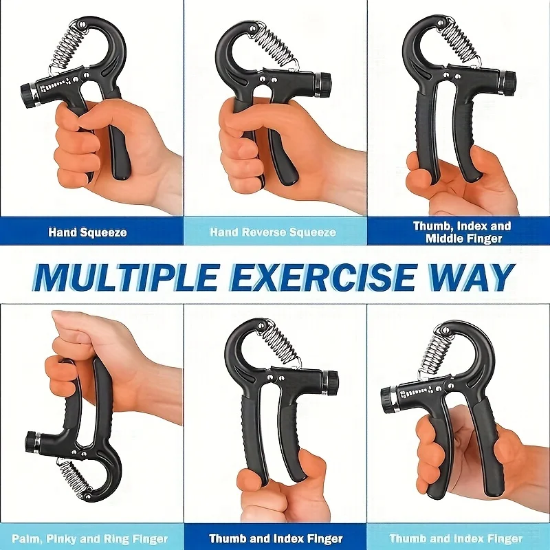 Adjustable Fitness R Type Gripper Training Hand Muscle Strength Booster Wrist Rehabilitation Training Device Fitness Equipment