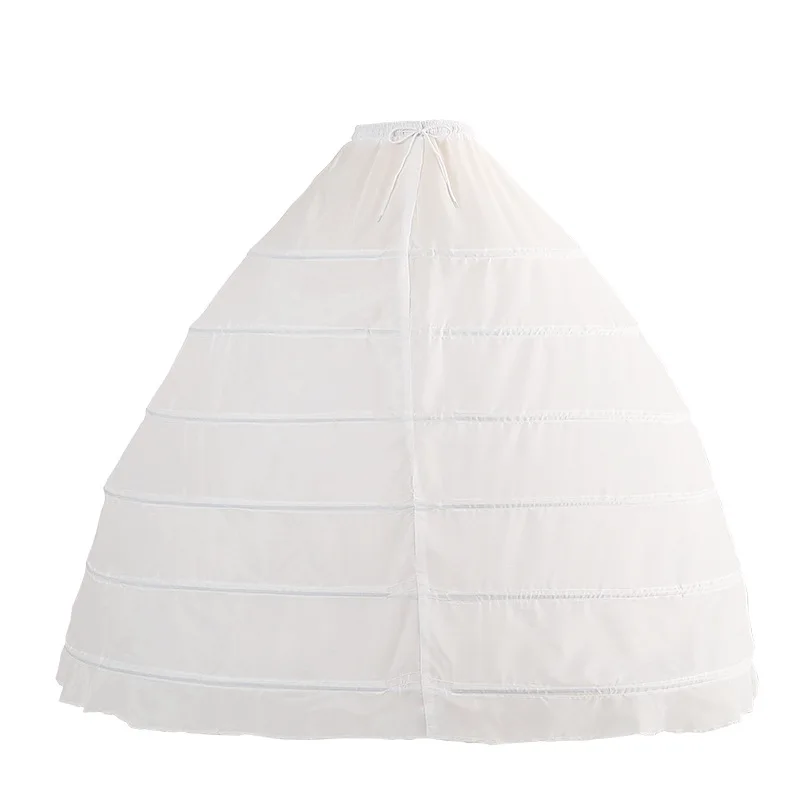 Plus Size Pettiskirt abito da sposa Super gonfio abito da sposa in crinolina fodera abito da sposa Slip a 6 cerchi fodera