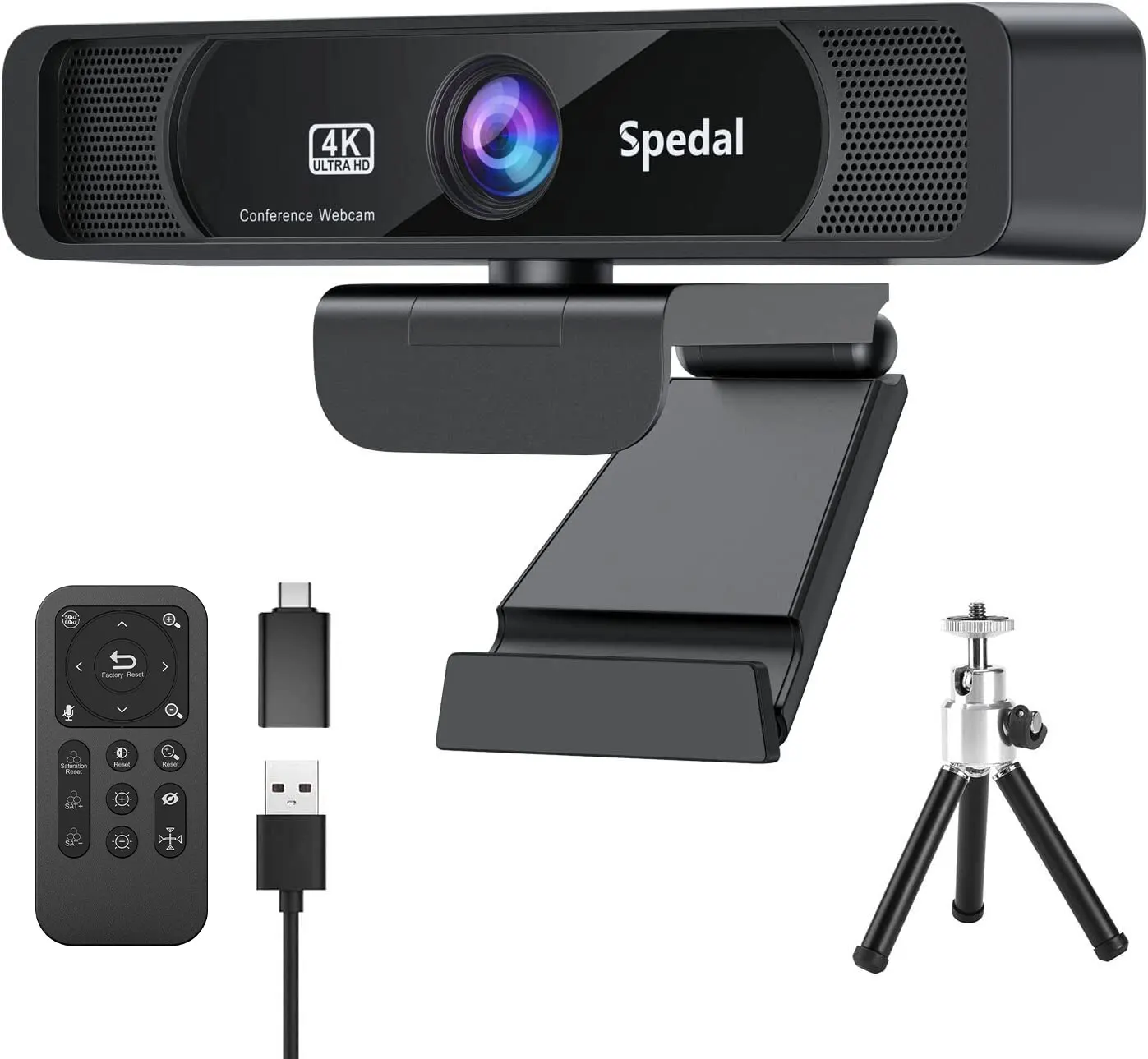 Spedal 931 HD 4K 30Fps 120 широкоугольная веб-камера с микрофоном и дистанционным управлением