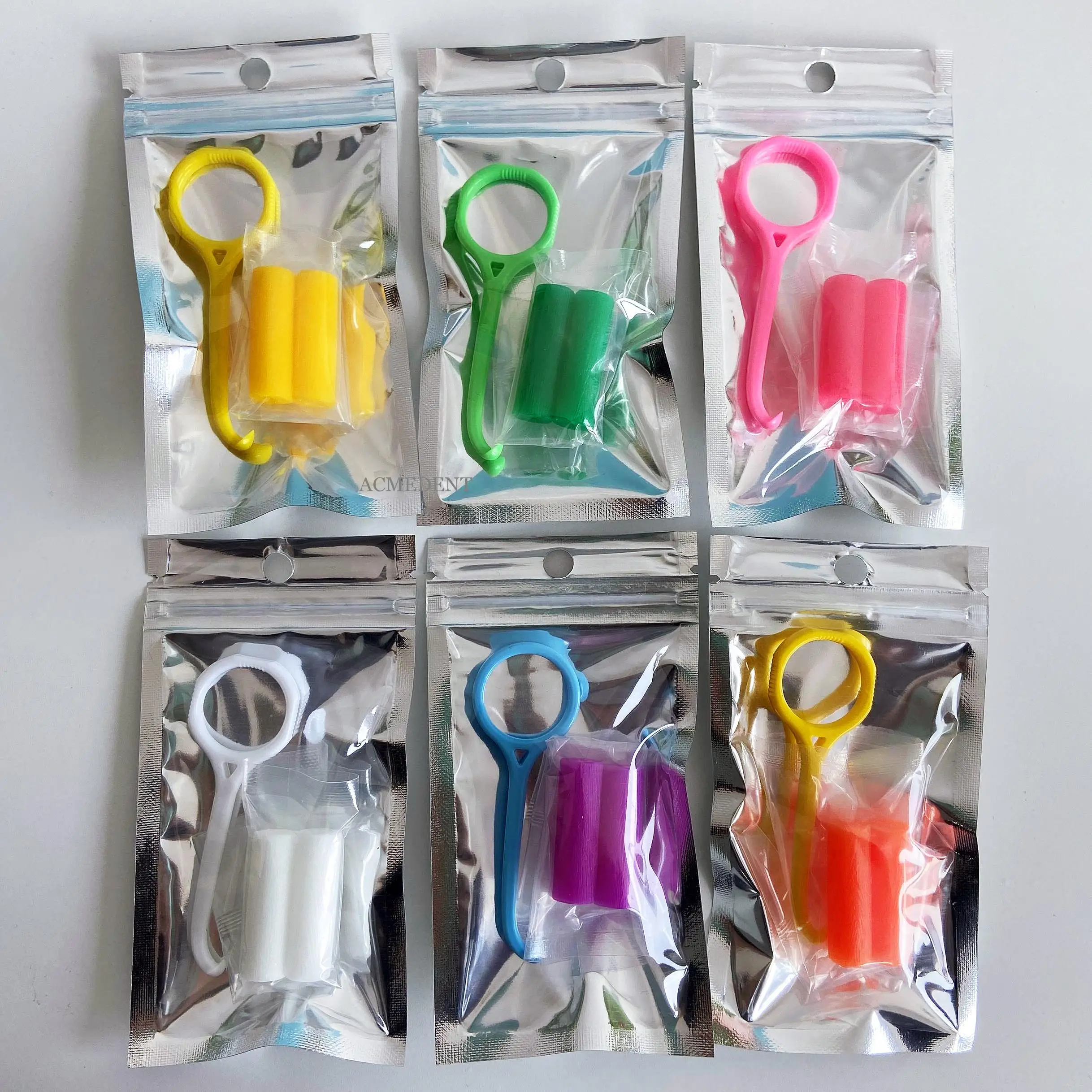 50pack Dental Aligner Chewies Clear Retainer Tray Retainer Seater Retriever Take Off Removable Braces 6 Colors Option