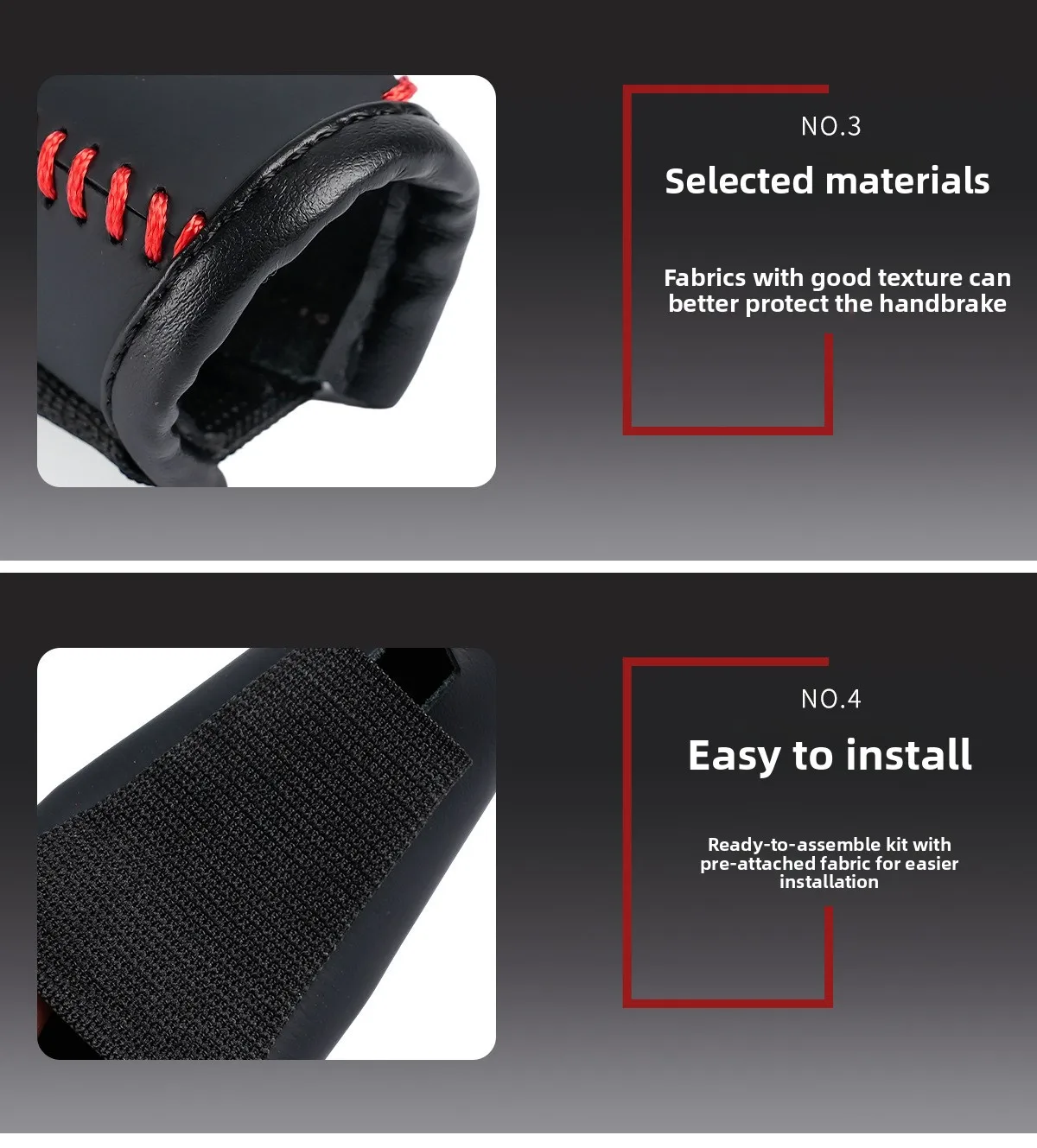 Leder-Handbremshebel-Abdeckung für Volkswagen VW Golf 4 5 6 7 MK4 MK5 MK6 MK7 GTI R Tiguan Jetta MK4 MK5 MK6 – Detail 6