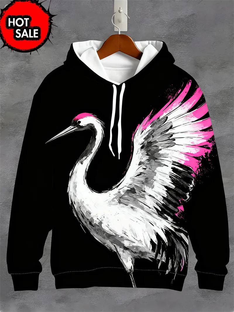 موضة الخريف هوديس للرجل ثلاثية الأبعاد مطبوعة الحيوان دولفين هوديي بلوزات فضفاضة المناسب البلوز بلوزات غير رسمية