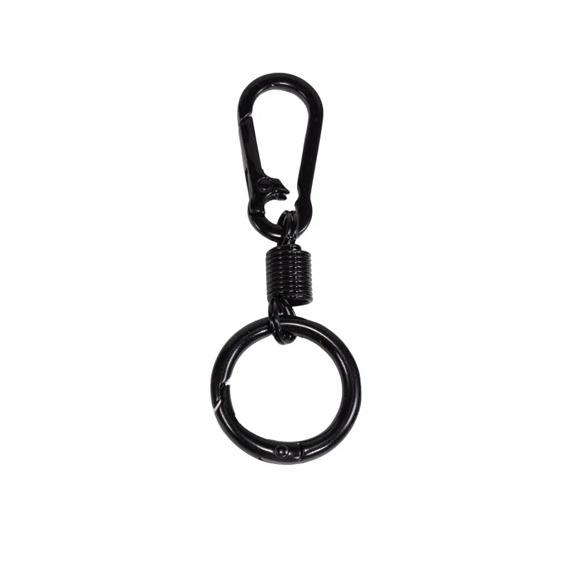 2pcs Colorful Spring Keychain Carabiner Buckle Key Rings