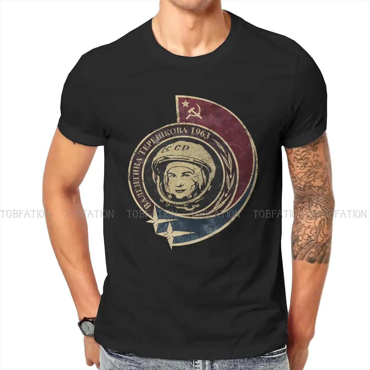 Russian USSR CCCP Crewneck TShirts Valentina Tereshkova 1963  Personalize Homme T Shirt Funny Clothing Size S-6XL