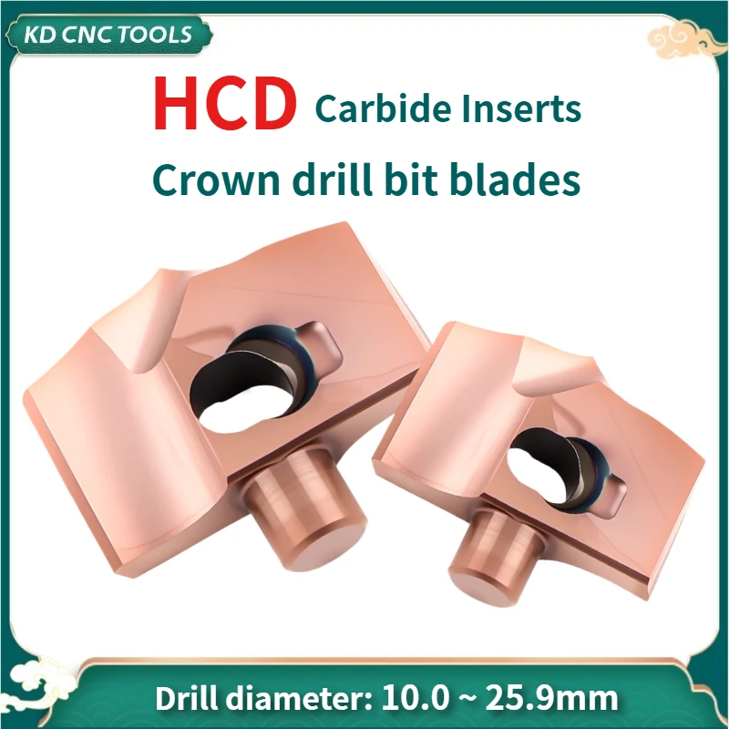 

HCD Crown Drill Blade Crown Drill Bits Inserts 10.0mm-25.9mm Solid Carbide Hard Alloy Blade For JCD Crown Drill Bits Deep Hole